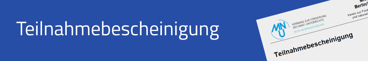 Titelbild Teilnahmebescheinigung